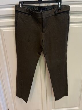 Banana Republic Olive Slim Cropped Chinos